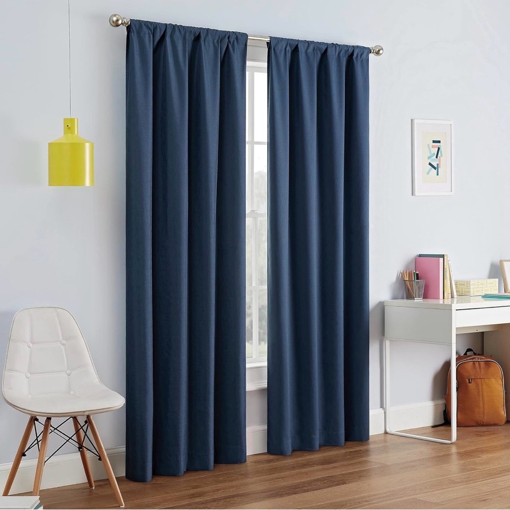 Eclipse Deep Blue Drapes 2 panels (52x84in)